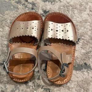 Freshly Picked Kids Sandals - Metallic and Brown